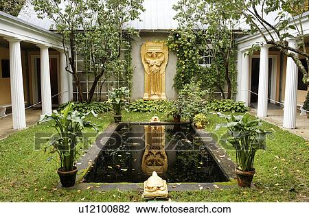 Stock Image - saintgaudens, courtyard, atrium, gallery, new, garden. Fotosearch
