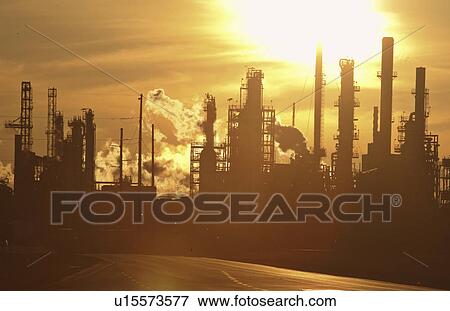 Stock Photo - saskatchewan, oil, scenic, refinery, upgrading, regina. Fotosearch
