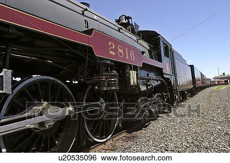Stock Photograph - saskatchewan, steam, scenic, railcars, engine, old. Fotosearch