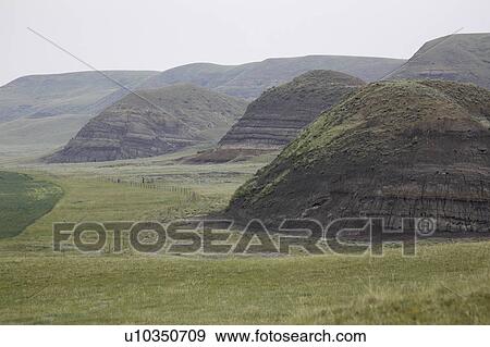 Stock Photo - saskatchewan, view, valley, muddy, big, scenic. Fotosearch