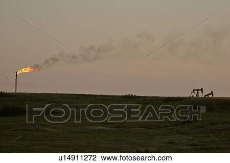 Stock Image - saskatchewan, weyburn, southern, scenic, oilfields, scene. Fotosearch