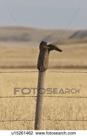 scenic, cowboy, post, fence, boot, old View Large Photo Image Stock Image - scenic, cowboy, post, fence, boot, old. Fotosearch