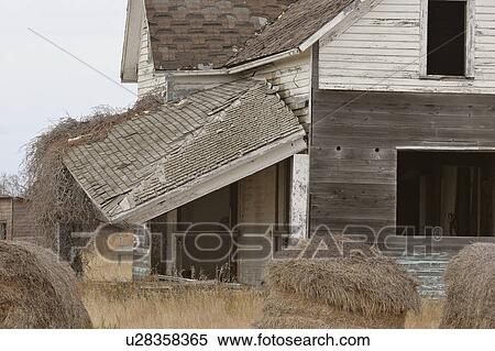 Stock Photography - scenic, falling, house, farm, down, old. Fotosearch