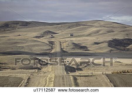 Stock Photo - scenic, road, coteau, missouri, through, gravel. Fotosearch