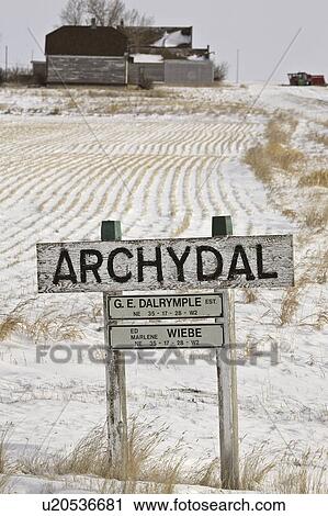 Stock Image - scenic, sign, archydal, town, ghost, old. Fotosearch