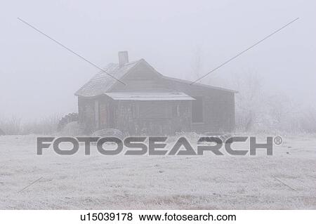 Stock Photo - seen, abandoned, house, farm, deserted, old. Fotosearch