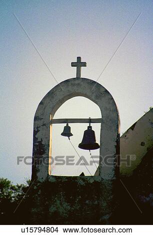 Picture - small, village, rural, church, bells. Fotosearch