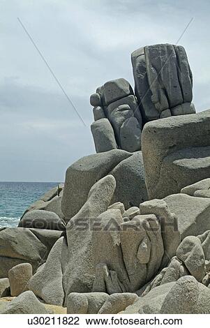 smooth, beach, rock, sand, ocean, wave View Large Photo Image Stock Image - smooth, beach, rock, sand, ocean, wave. Fotosearch