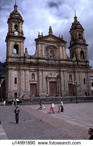 Stock Image - south, cathedral, christian, colombia, bogota, catholic. Fotosearch