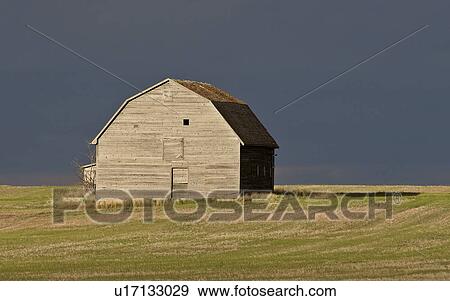 Stock Photo - southern, farm, scenic, sunset, buildings, old. Fotosearch