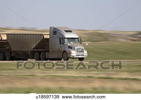 Stock Photo - speeding, canada, trans, vehicle, blurred. Fotosearch