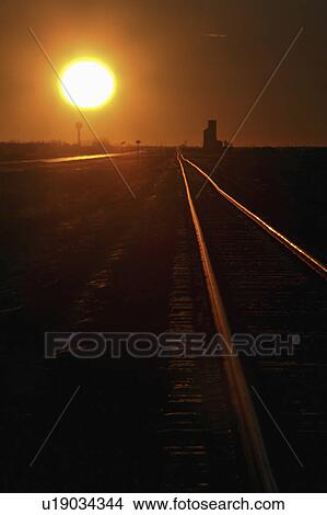 tracks, sun, railroad, shining, lighting, morning View Large Photo Image Picture - tracks, sun, railroad, shining, lighting, morning. Fotosearch