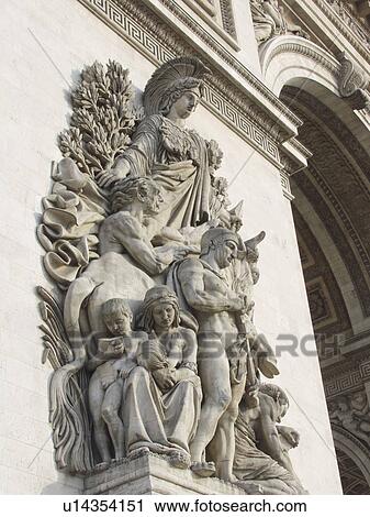 triomphe, france, paris, arc View Large Photo Image Stock Image - triomphe, france, paris, arc. Fotosearch