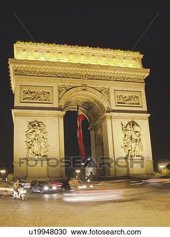 triomphe, france, paris, arc View Large Photo Image Stock Image - triomphe, france, paris, arc. Fotosearch