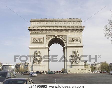 triomphe, france, paris, arc View Large Photo Image Stock Image - triomphe, france, paris, arc. Fotosearch