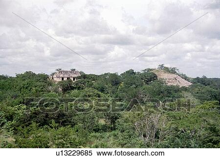 uxmal, showing, hispanic, mexico, early View Large Photo Image Stock Photography - uxmal, showing, hispanic, mexico, early. Fotosearch
