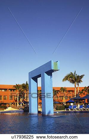 Stock Photography - view, hotel, cascade, partial. Fotosearch