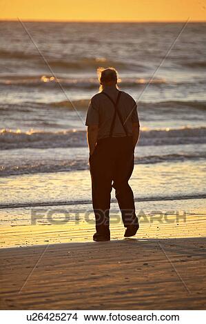 walking, scenic, sunset, beach, male View Large Photo Image Picture - walking, scenic, sunset, beach, male. Fotosearch