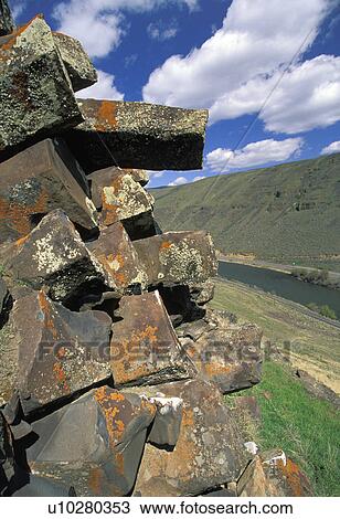 Stock Image - washington, earth, lt, overlooking, canyon, kittitas. Fotosearch
