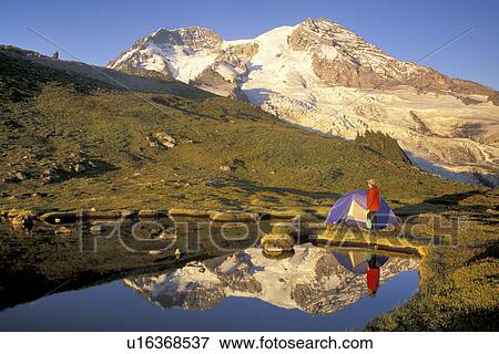 Stock Photo - washington, released, rainier, female, woman, model. Fotosearch