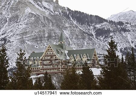 Stock Image - waterton, prince, winter, hotel, wales, luxury. Fotosearch