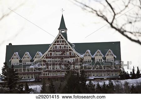 Stock Photography - waterton, prince, winter, hotel, wales, luxury. Fotosearch