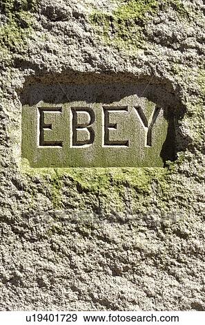 Stock Photo - whidbey, cemetery, isaac, inscription, island, national. Fotosearch