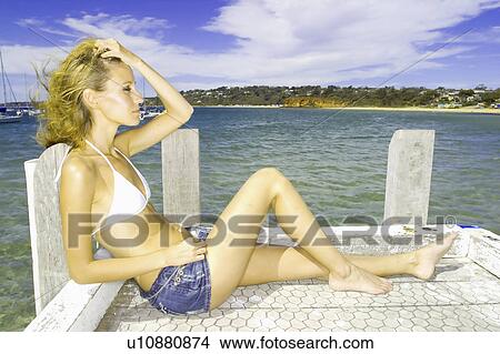 white, young, relaxing, female, woman, beautiful View Large Photo Image Picture - white, young, relaxing, female, woman, beautiful. Fotosearch