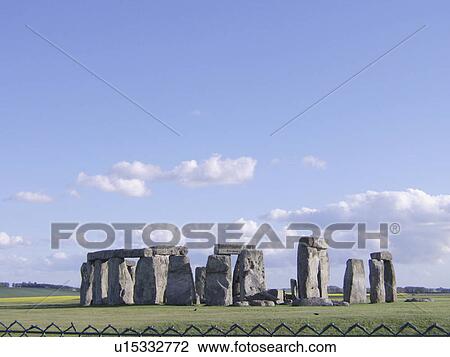 Stock Image - wiltshire, europe, druid, england, stonehenge. Fotosearch