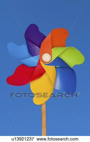 Stock Photo - windmil, technology, energy, toy, colorful. Fotosearch