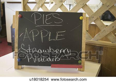wisconsin, advertising, muscoda, blackboard, pies, restaurant View Large Photo Image Picture - wisconsin, advertising, muscoda, blackboard, pies, restaurant. Fotosearch