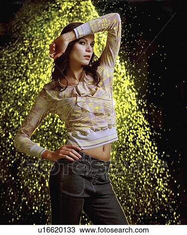 yellow, beautiful, studio, female, woman, portrait View Large Photo Image Stock Image - yellow, beautiful, studio, female, woman, portrait. Fotosearch