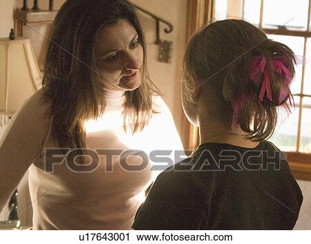 Stock Image - 12, talking, 39, ages, daughter, mother. Fotosearch
