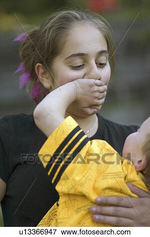 age, covering, sitter, baby, mouth, boy View Large Photo Image Stock Photo - age, covering, sitter, baby, mouth, boy. Fotosearch
