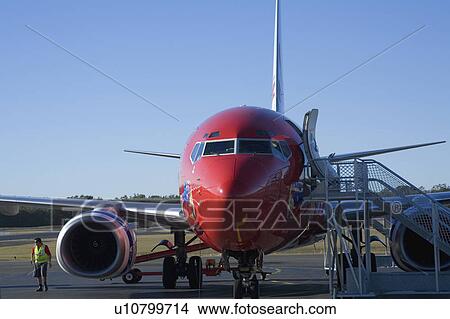 airplane, blue, holder, runway, plane, virgin View Large Photo Image Picture - airplane, blue, holder, runway, plane, virgin. Fotosearch