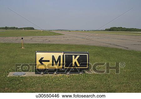 Stock Photograph - alarm, runway, advice, admonition, signs, airport. Fotosearch