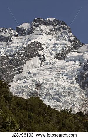 Stock Image - alps, mt, southern, range, cook, mount. Fotosearch