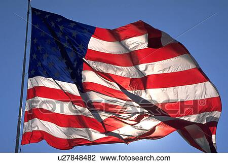 Stock Image - American, states, arizona, seen, flag, united. Fotosearch