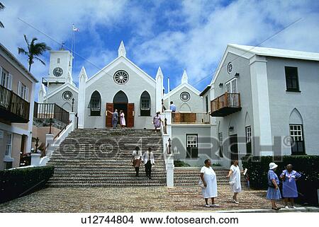 Picture - anglican, church, oldest, georges, parish, peters. Fotosearch