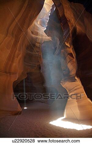 Stock Photo - antelope, beam, arizona, abstract, usa. Fotosearch