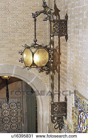 Stock Image - architect, quadras, designed, building, modernist, palau. Fotosearch