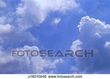 Stock Photo - backgrounds, weather, clouds, cumulus, skies. Fotosearch