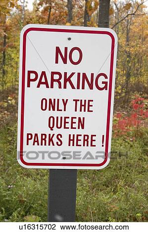 Stock Image - bayfield, parking, queen, reserved, place, restaurant. Fotosearch