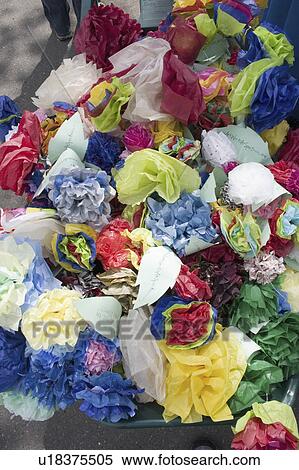 bouquets, full, flower, paper, fanciful, cart View Large Photo Image Stock Photography - bouquets, full, flower, paper, fanciful, cart. Fotosearch