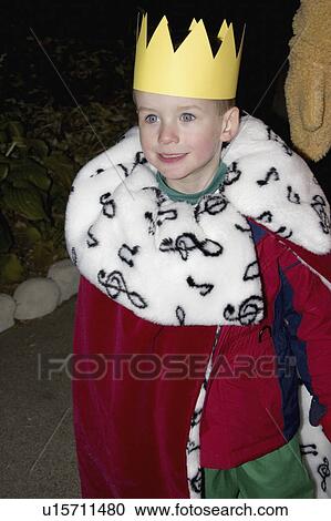 boy, trick, costume, king, treat, halloween View Large Photo Image Stock Image - boy, trick, costume, king, treat, halloween. Fotosearch