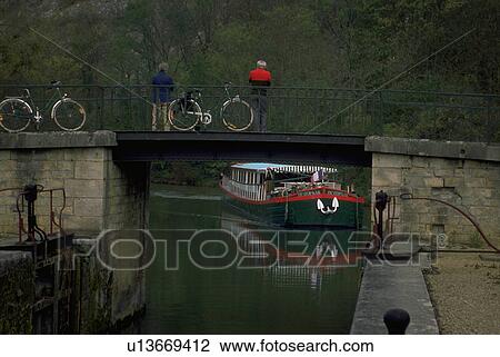 bridge, luxury, passenger, barge, cruise, nenuphar View Large Photo Image Stock Image - bridge, luxury, passenger, barge, cruise, nenuphar. Fotosearch