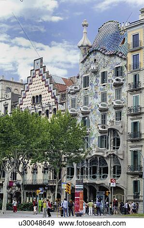Stock Photo - building, baroque, combines, gaudi, house. Fotosearch