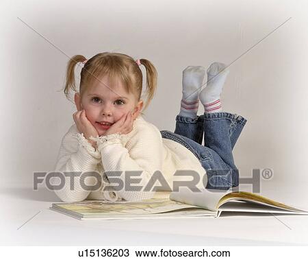 Stock Image - canada, girl, jaw, moose, poses, young. Fotosearch
