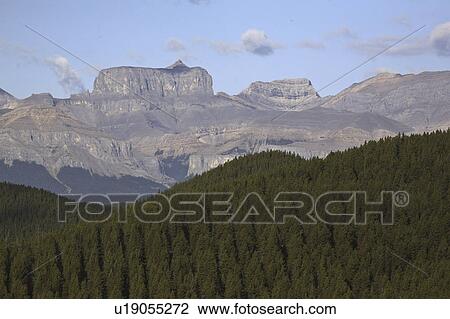 Stock Image - canada, palliser, alberta, western, range, mountains. Fotosearch