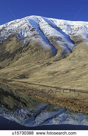 Stock Photo - canyon, yakima, lt, reflected, scenic, winter. Fotosearch